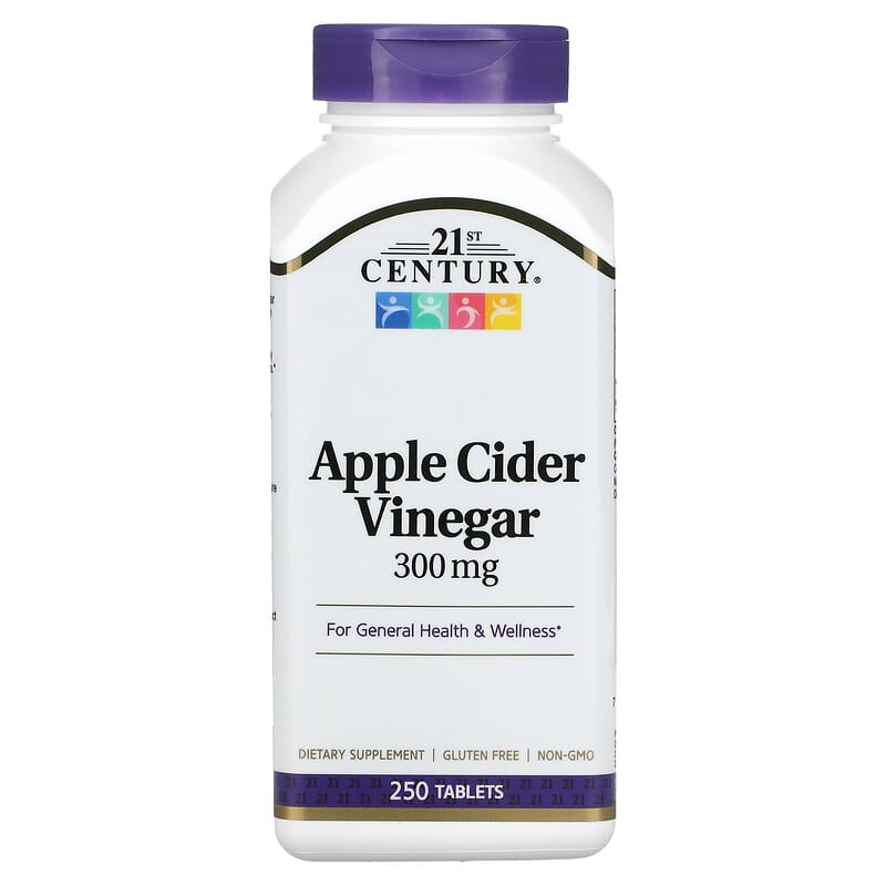 21st Century Apple Cider Vinegar 300 mg 250 viên 1 21st Century Apple Cider Vinegar 300 mg 250 Tablets 740985228487