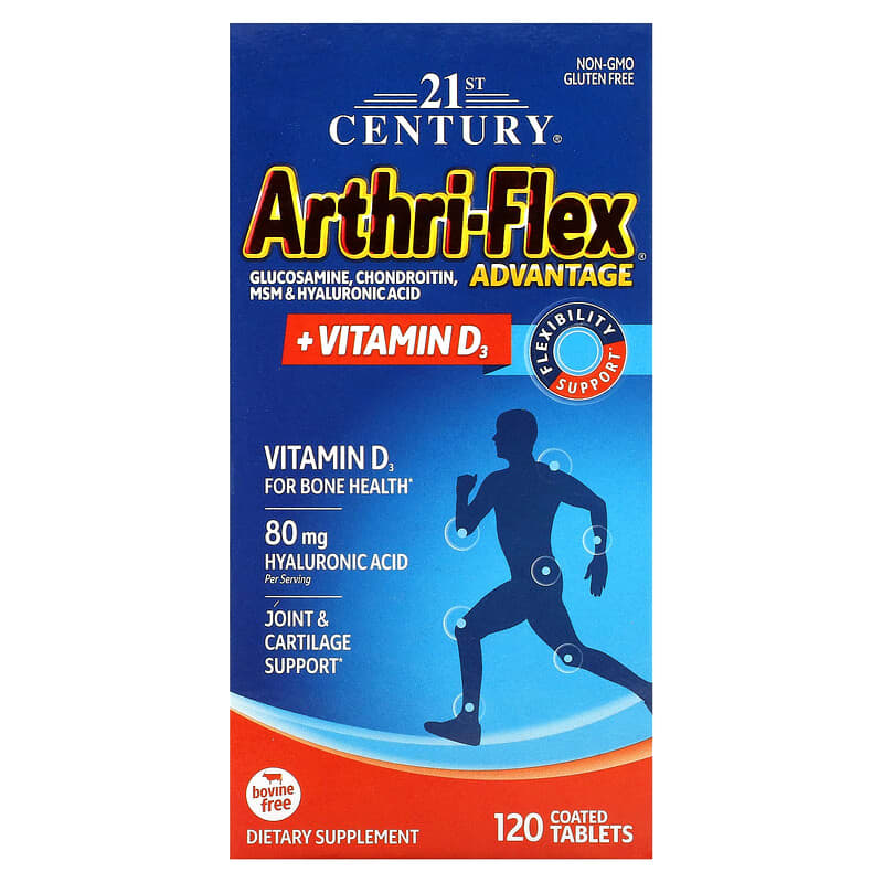 21st Century Arthri-Flex Advantage + Vitamin D3 120 Coated Tablets 1 21st Century Arthri-Flex Advantage + Vitamin D3 120 Coated Tablets 740985226230