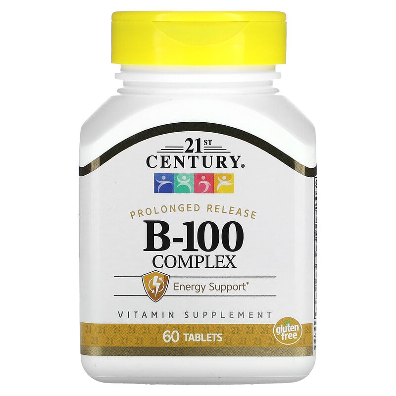 21st Century B-100 Complex Prolonged Release 60 viên 1 21st Century B-100 Complex Prolonged Release 60 Tablets 740985222829