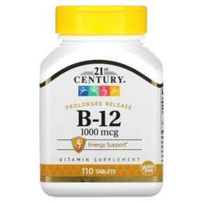 21st Century B-12 Prolonged Release 1.000 mcg 110 Tablets 740985211045