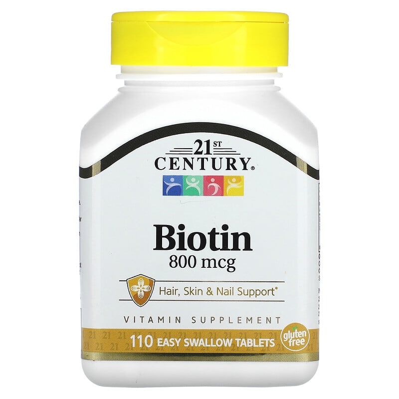 21st Century Biotin 800 mcg 110 Easy Swallow viên 1 21st Century Biotin 800 mcg 110 Easy Swallow Tablets 740985228814