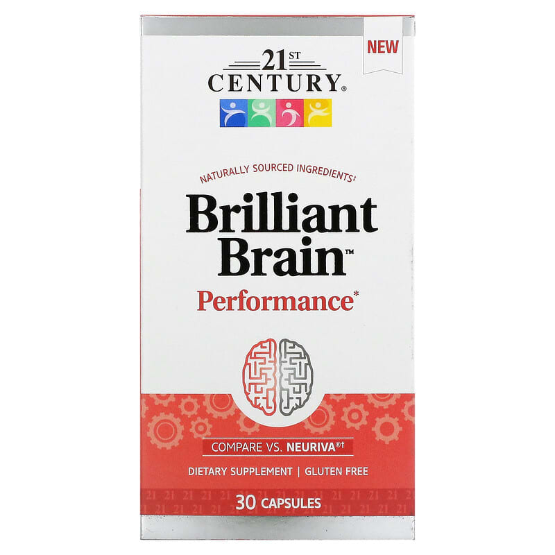 21st Century Brilliant Brain Performance 30 Capsules 1 21st Century Brilliant Brain Performance 30 Capsules 740985280539