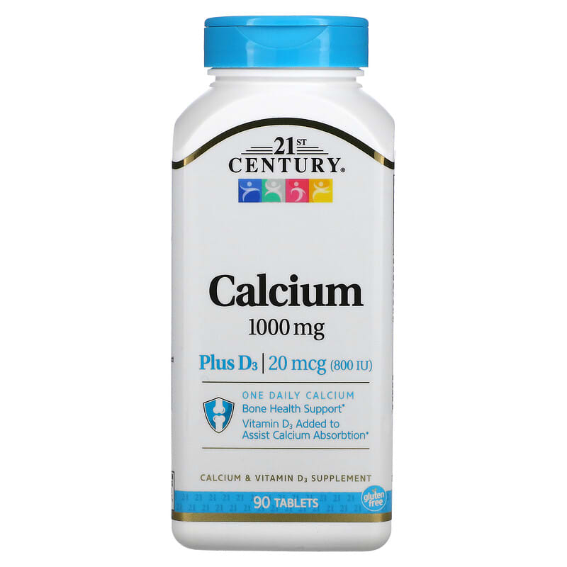 21st Century Calcium Plus D3 1,000 mg 90 viên 1 21st Century Calcium Plus D3 1.000 mg 90 Tablets 740985270707