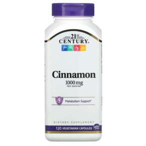 21st Century Cinnamon 500 mg 120 Vegetarian Capsules 740985270691