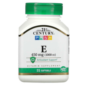 21st Century E 450 mg (1.000 IU) 55 Softgels 740985223246
