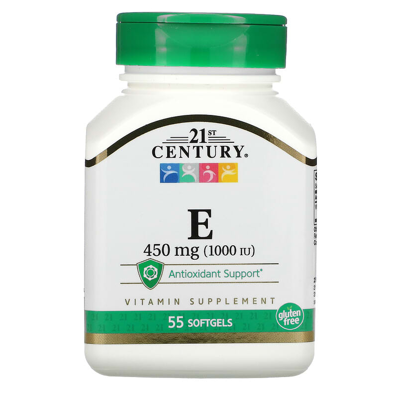 21st Century E 450 mg (1,000 IU) 55 Softgels 1 21st Century E 450 mg (1.000 IU) 55 Softgels 740985223246
