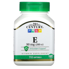 21st Century E 90 mg (200 IU) 110 Softgels 740985213025