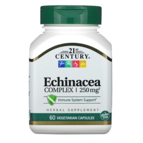 21st Century Echinacea Complex 250 mg 60 Vegetarian Capsules 740985212875