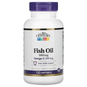 21st Century Fish Oil 1.000 mg 120 Softgels 740985228722