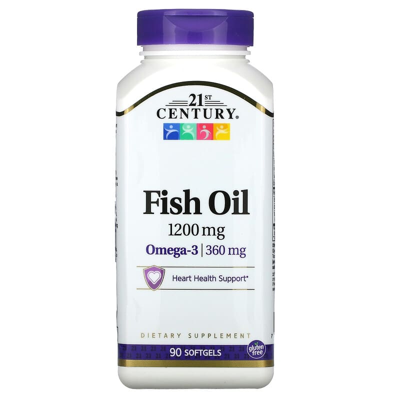 21st Century Fish Oil 1,200 mg 90 Softgels 1 21st Century Fish Oil 1.200 mg 90 Softgels 740985270264