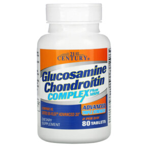 21st Century Glucosamine Chondroitin Complex Plus MSM Advanced Triple Strength 80 Tablets 740985272909