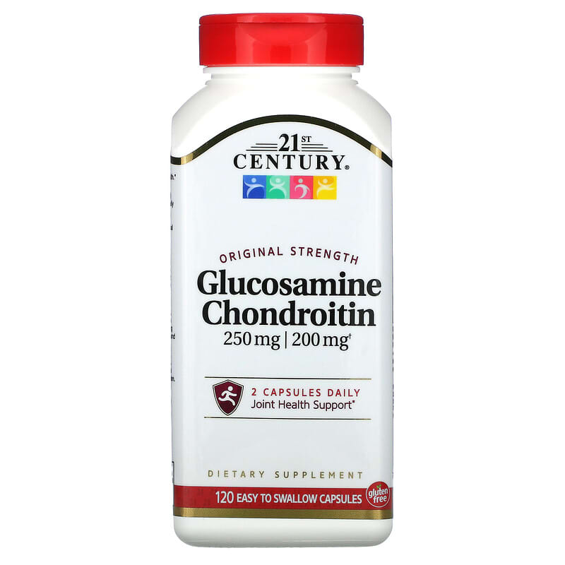 21st Century Glucosamine / Chondroitin Original Strength 250 mg / 200 mg 120 Easy to Swallow Capsules 1 21st Century Glucosamine / Chondroitin Original Strength 250 mg / 200 mg 120 Easy to Swallow Capsules 740985230237