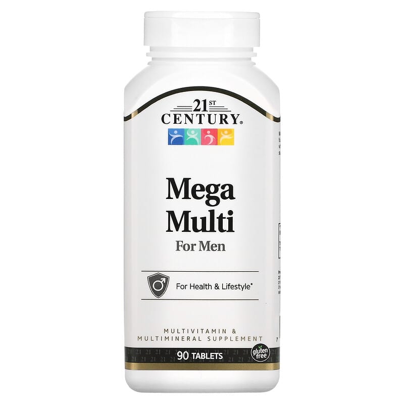 21st Century Mega Multi for Men Multivitamin & Multimineral 90 viên 1 21st Century Mega Multi for Men Multivitamin & Multimineral 90 Tablets 740985226582