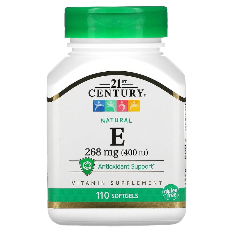 21st Century Natural Vitamin E 268 mg (400 IU) 110 Softgels 1 21st Century Natural Vitamin E 268 mg (400 IU) 110 Softgels 740985223437