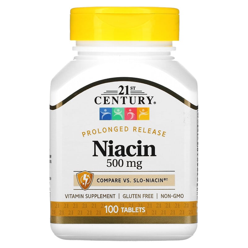 21st Century Niacin Prolonged Release 500 mg 100 viên 1 21st Century Niacin Prolonged Release 500 mg 100 Tablets 740985274743