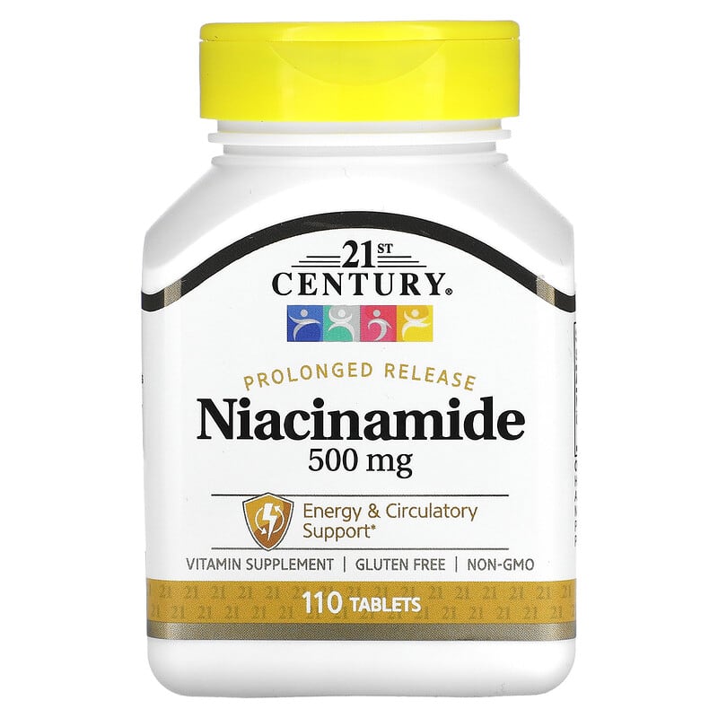21st Century Prolonged Release Niacinamide 500 mg 110 viên 1 21st Century Prolonged Release Niacinamide 500 mg 110 Tablets 740985225509