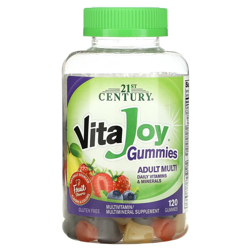 21st Century VitaJoy Gummies Adult Multivitamin Fruit Flavor 120 Gummies 1 21st Century VitaJoy Gummies Adult Multivitamin Fruit Flavor 120 Gummies 740985276181