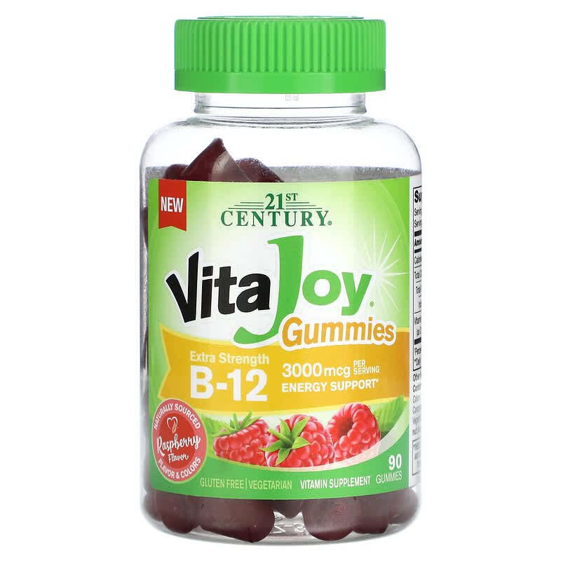21st Century VitaJoy Gummies B-12 Extra Strength Raspberry 1500 mcg 90 Gummies 1 21st Century VitaJoy Gummies B-12 Extra Strength Raspberry 1500 mcg 90 Gummies 740985280867