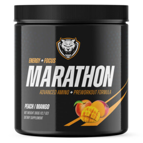 6AM Run Marathon Advanced Amino + Preworkout Formula Peach Mango 12.7 oz (360 g) 745558343475