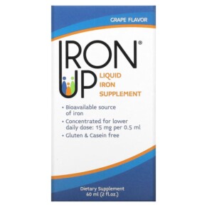 A.C. Grace Company Iron Up Liquid Iron Supplement Grape 2 fl oz (60 ml) 855212044102
