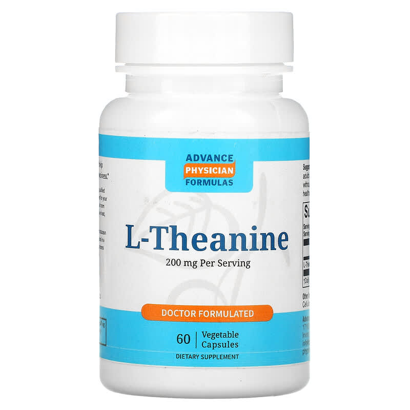 Advance Physician Formulas Inc. L-Theanine 200 mg 60 Vegetable Capsules 1 Advance Physician Formulas Inc. L-Theanine 200 mg 60 Vegetable Capsules 896996000403