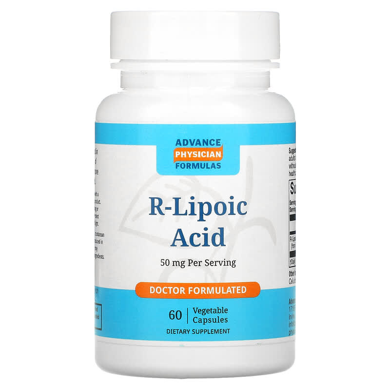 Advance Physician Formulas Inc. R-Lipoic Acid 50 mg 60 Vegetable Capsules 1 Advance Physician Formulas Inc. R-Lipoic Acid 50 mg 60 Vegetable Capsules 896996000427