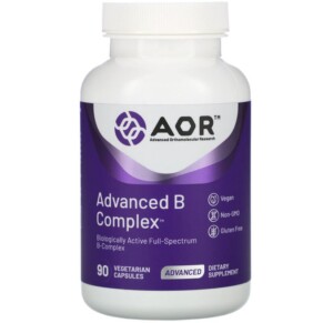Advanced Orthomolecular Research AOR Advanced B Complex 90 Vegetarian Capsules 624917081671