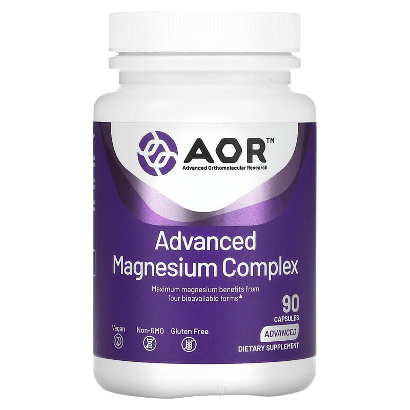 Advanced Orthomolecular Research AOR Advanced Magnesium Complex 90 viên 1 Advanced Orthomolecular Research AOR Advanced Magnesium Complex 90 Capsules 624917083330
