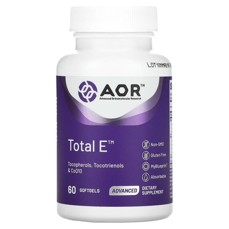 Advanced Orthomolecular Research AOR Total E 60 Softgels 1 Advanced Orthomolecular Research AOR Total E 60 Softgels 624917083095
