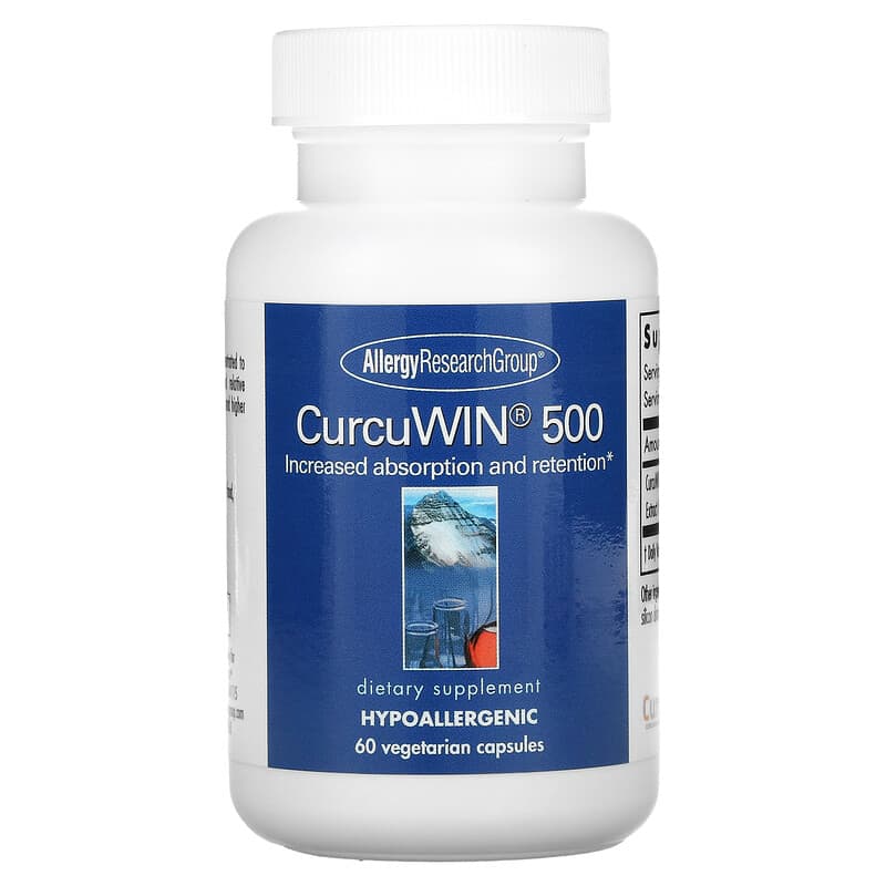 Allergy Research Group CurcuWin 500 60 Vegetarian Capsules 1 Allergy Research Group CurcuWin 500 60 Vegetarian Capsules 713947772908