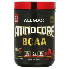 ALLMAX AMINOCORE BCAA Fruit Punch 0.69 lbs (315 g) 665553228624