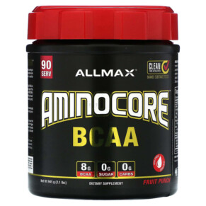 ALLMAX AMINOCORE BCAA Fruit Punch 2.1 lbs (945 g) 665553228730