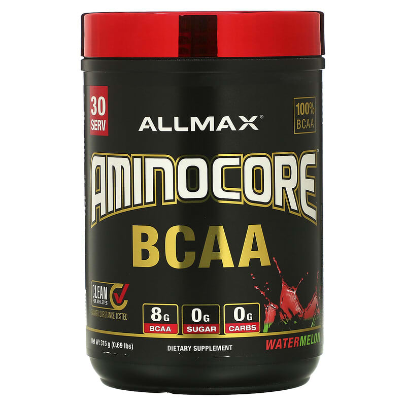 ALLMAX AMINOCORE BCAA Watermelon 0.69 lbs (315 g) 1 ALLMAX AMINOCORE BCAA Watermelon 0.69 lbs (315 g) 665553228662