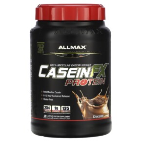 ALLMAX CaseinFX 100% Casein Micellar Protein Chocolate 2 lbs (907 g) 665553202150