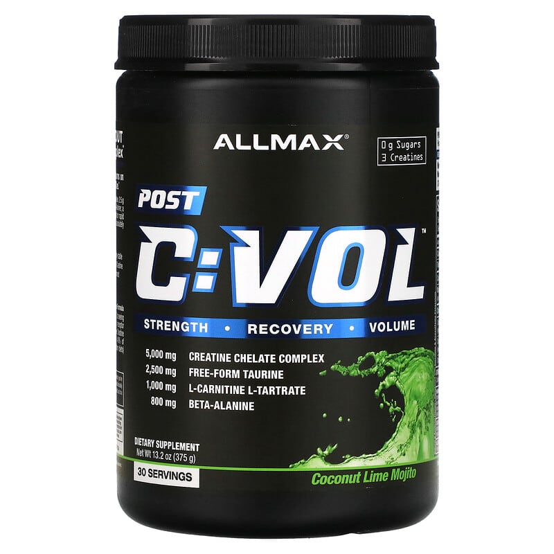 ALLMAX CVOL Post Coconut Lime Mojito 13.2 oz (375 g) 1 ALLMAX CVOL Post Coconut Lime Mojito 13.2 oz (375 g) 665553224862