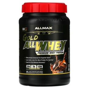ALLMAX Gold AllWhey Premium Whey Protein Chocolate 2 lbs (907 g) 665553200477