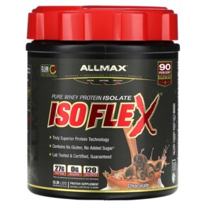 ALLMAX Isoflex Pure Whey Protein Isolate Chocolate 0.9 lbs (425 g) 665553223667