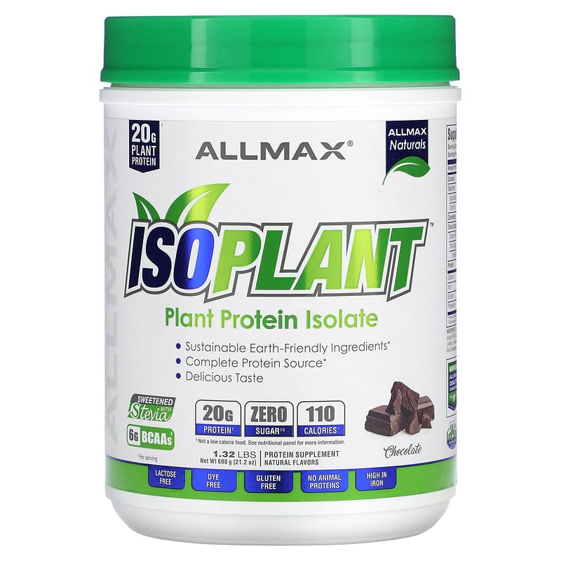 ALLMAX ISOPLANT Plant Protein Isolate Chocolate 132 lbs (600 g) 1 ALLMAX ISOPLANT Plant Protein Isolate Chocolate 132 lbs (600 g) 665553229614