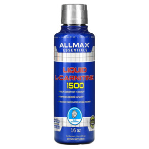 ALLMAX Liquid L-Carnitine 1500 Blue Raspberry 16 oz (473 ml) 665553228280