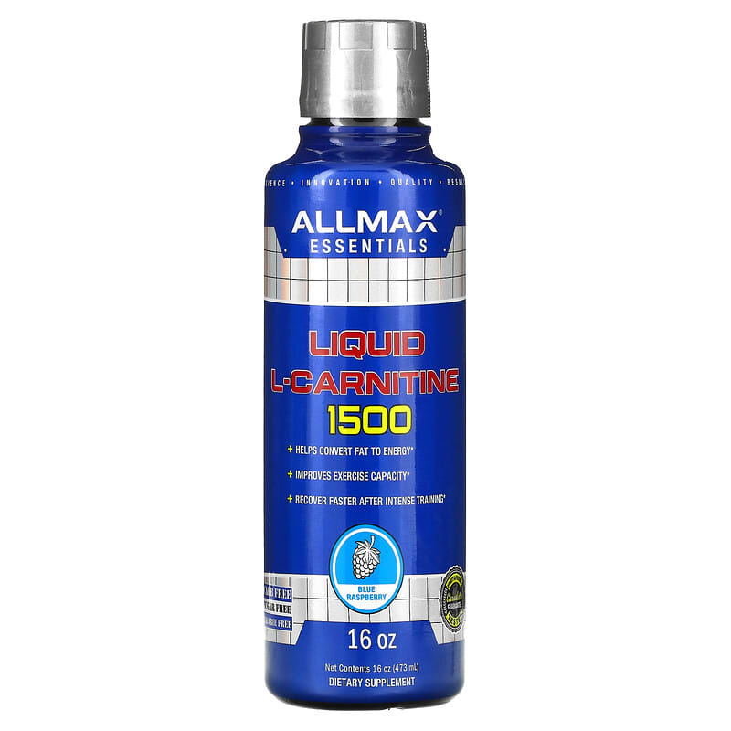 ALLMAX Liquid L-Carnitine 1500 Blue Raspberry 16 oz (473 ml) 1 ALLMAX Liquid L-Carnitine 1500 Blue Raspberry 16 oz (473 ml) 665553228280