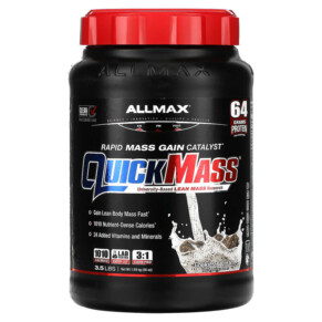 ALLMAX QuickMass Rapid Mass Gain Catalyst Cookies & Cream 3.5 lbs (1.59 kg) 665553229751