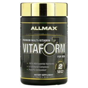 ALLMAX Vitaform Premium Multi-Vitamin For Men 60 Tablets 665553202143