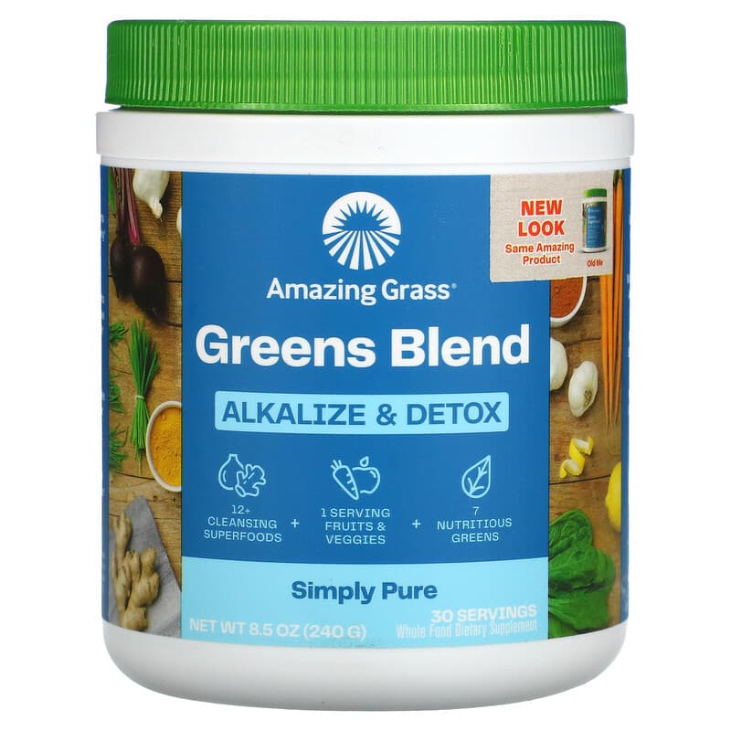 Amazing Grass Green Blend Alkalize & Detox 8.5 oz (240 g) 1 Amazing Grass Green Blend Alkalize & Detox 8.5 oz (240 g) 829835003501