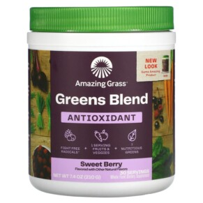Amazing Grass Green Blend Antioxidant Sweet Berry 7.4 oz (210 g) 829835000791