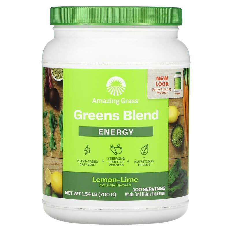 Amazing Grass Green Blend Energy Lemon-Lime 1.54 lb (700 g) 1 Amazing Grass Green Blend Energy Lemon-Lime 1.54 lb (700 g) 829835000562