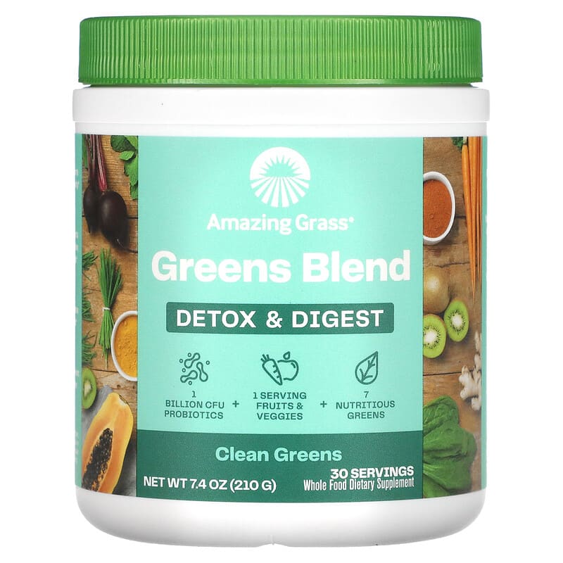Amazing Grass Greens Blend Detox & Digest 7.4 oz (210 g) 1 Amazing Grass Greens Blend Detox & Digest 7.4 oz (210 g) 829835004737
