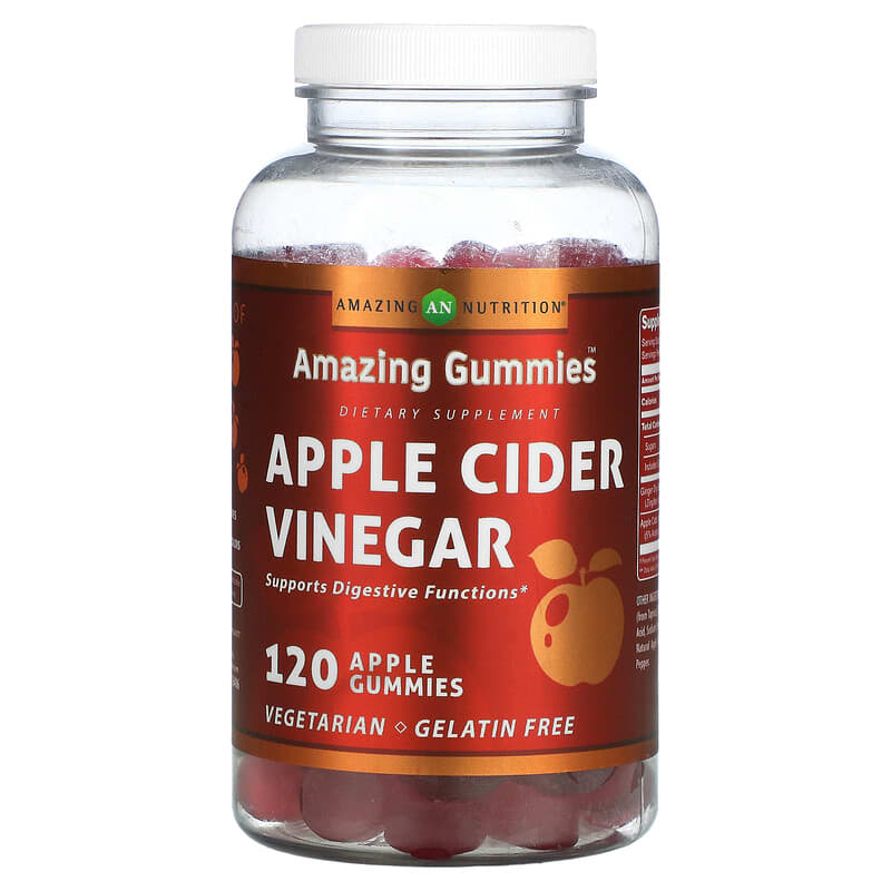 Amazing Nutrition Amazing Gummies Apple Cider Vinegar Apple 120 Gummies 1 Amazing Nutrition Amazing Gummies Apple Cider Vinegar Apple 120 Gummies 810180026406