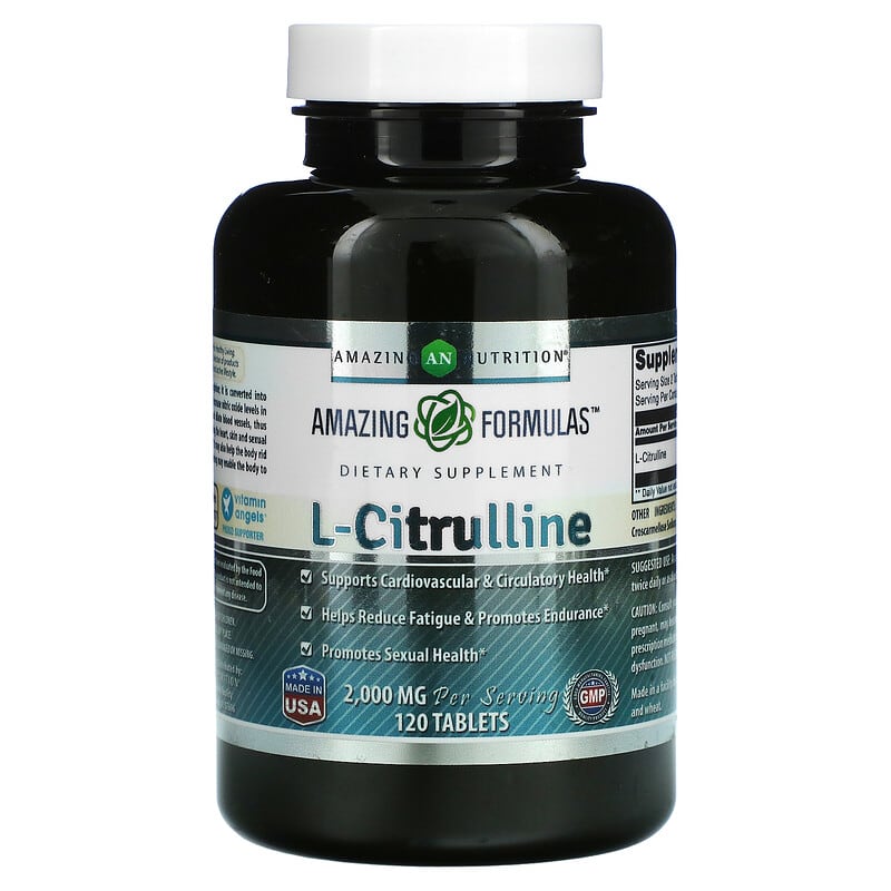 Amazing Nutrition L-Citrulline 1.000 mg 120 Tablets 1 Amazing Nutrition L-Citrulline 1.000 mg 120 Tablets 810180029995