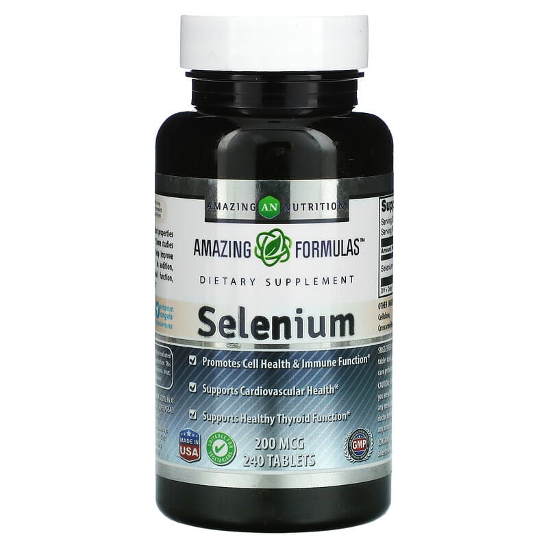 Amazing Nutrition Selenium 200 mcg 240 Tablets 1 Amazing Nutrition Selenium 200 mcg 240 Tablets 810180021982