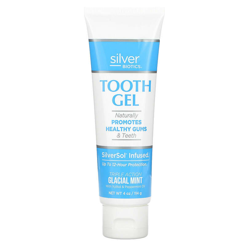 American Biotech Labs Silver Biotics Tooth Gel Glacial Mint 4 oz (114 g) 1 American Biotech Labs Silver Biotics Tooth Gel Glacial Mint 4 oz (114 g) 831060002440